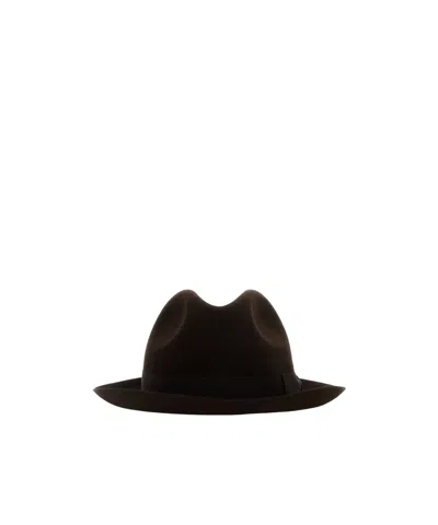 Borsalino Felt Damiano Hat In Brown