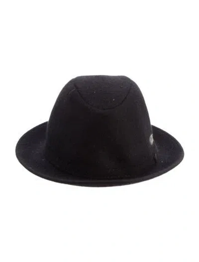 Pre-owned Borsalino Felt Fedora In Black