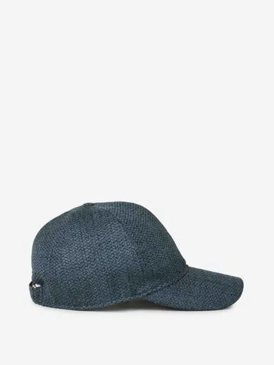 Borsalino Felt Wide Brim Hat In Blue