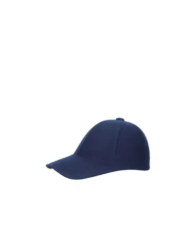 Borsalino Felted Wool Cap In Blue