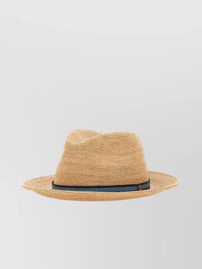 Borsalino Fine Panama Raffia Hat In Neutral