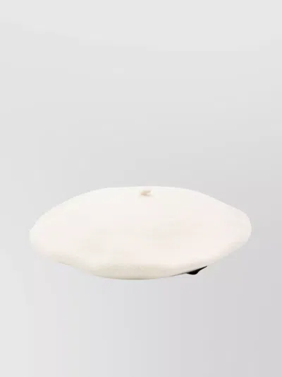 BORSALINO FLAT CROWN WOOL BASQUE HAT