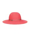 Borsalino Giselle Braided Papier Hat In Pink