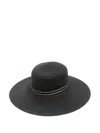 Borsalino Giselle Straw Hat In 黑色