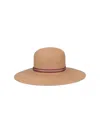 Borsalino Giselle Braid Paper Accessories In Beige