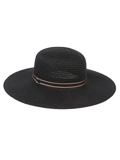 Borsalino Giselle Straw Hat In Black