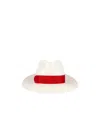 Borsalino Giulietta Bow-embellished Straw Hat In White