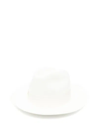 Borsalino Giulietta Sraw Hat In White