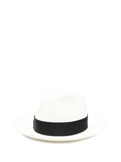 Borsalino Giulietta Straw Hat In White