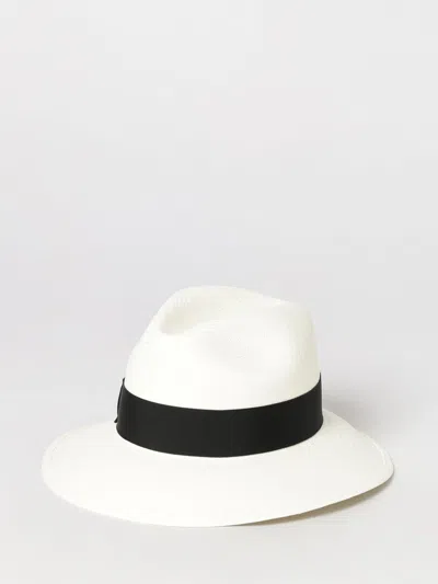 Borsalino Giulietta Woven Raffia Hat In White