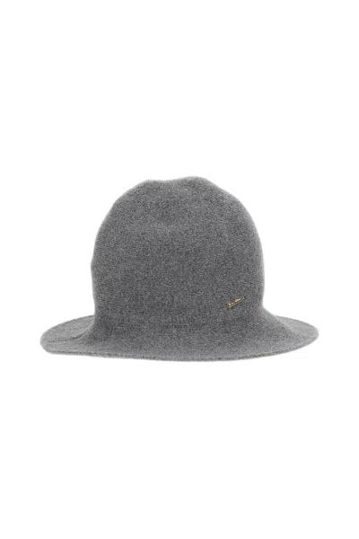 Borsalino Grey Angelina Eco-cashmere Cloche Hat In Gray