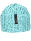 Borsalino Ribbed-knit Beanie Hat In Blue