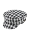 Borsalino Hat Black Size L Cotton, Viscose, Acrylic, Polyester, Polyamide In Black