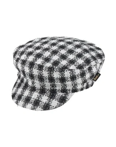 Borsalino Hat Black Size L Cotton, Viscose, Acrylic, Polyester, Polyamide