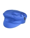 Borsalino Hat Bright Blue Size M Viscose, Silk