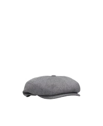 Borsalino Hat Brim Splicing Hat In Gray