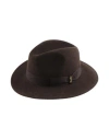 Borsalino Hat Cocoa Size 7 ⅛ Merino Wool In Brown