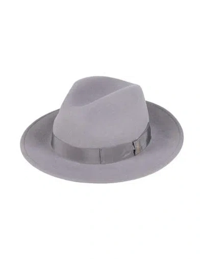 Borsalino Hat Grey Size 7 ½ Wool In Gray