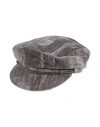 Borsalino Hat Grey Size M Cotton In Gray