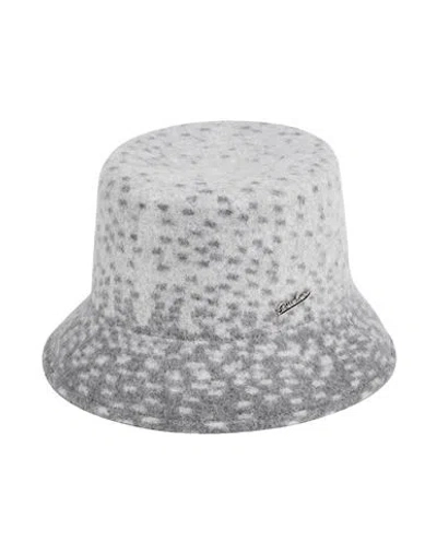 Borsalino Hat Light Grey Size L Wool