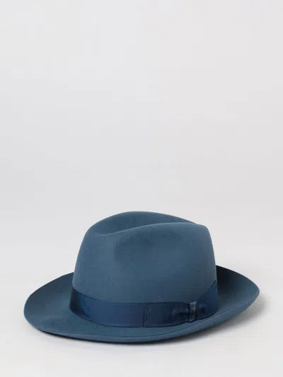 Borsalino Round Crown Hat In Black