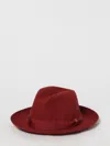 Borsalino Wide-brimmed Hat In Red
