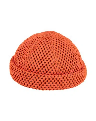 Borsalino Hat Orange Size L Polyester