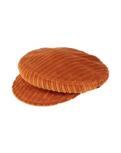 Borsalino Hat Rust Size S Cotton In Orange
