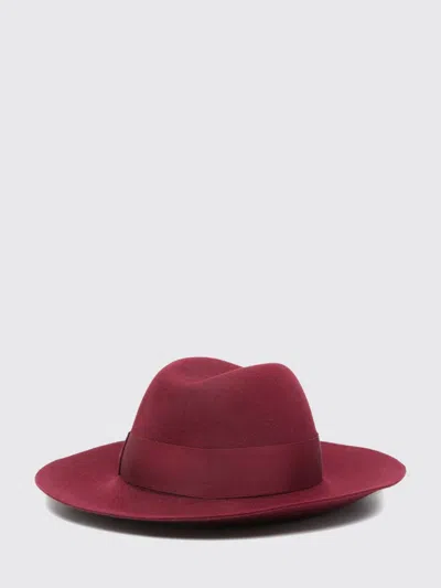 Borsalino Hat Woman In Burgundy