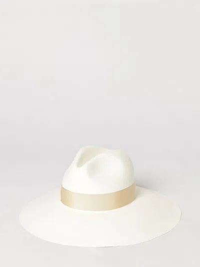 Borsalino Hat Woman In White