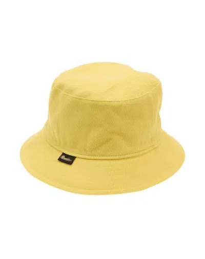 Borsalino Hat Yellow Size S Cotton, Linen