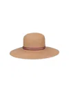 Borsalino Giselle Braid Paper Accessories In Beige