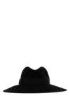 Borsalino Midnight Blue Felt Hat In Black