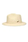 Borsalino Clochard Panama Crochet Hat In Neutral