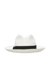 Borsalino Claudette Straw Panama Hat In White