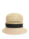 Borsalino Hemp And Raffia Hat Hats Black