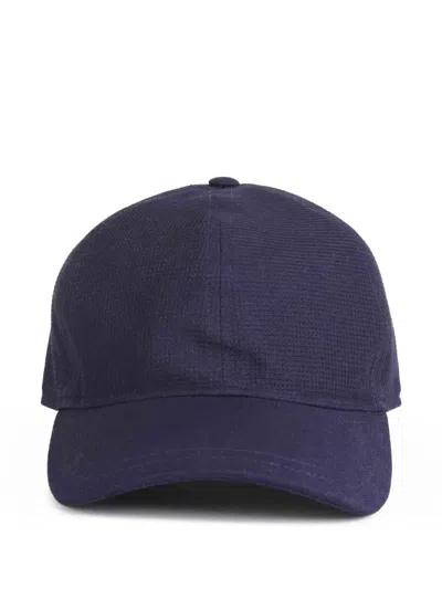 Borsalino Hiker Baseball Cap In Blue