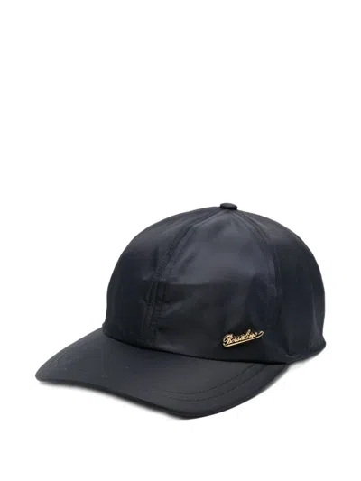 Borsalino Hiker Nylon Cap In Black