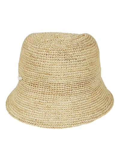 Borsalino Koko Cloche Hat With Wide Brim In Natural