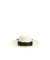 Borsalino Lace Trim Sun Hat In White