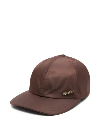 Borsalino Logo Cap In Transparent