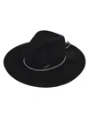 Borsalino Logo Detail Hat In Black