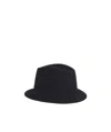 Borsalino Logo Hat In Blue