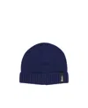 Borsalino Logo-patch Cashmere Beanie In Blue