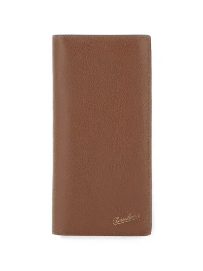Borsalino Logo-embossed Bifold Wallet In Brown