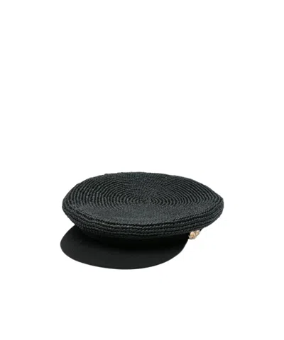 Borsalino Logo-plaque Beret In White