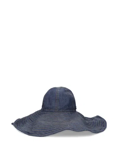 Borsalino Lollo Denim Hat In Blue
