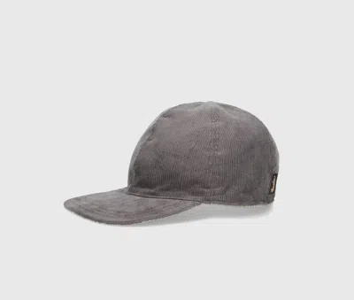Borsalino Lucio Baseball Cap In Grey And Lime