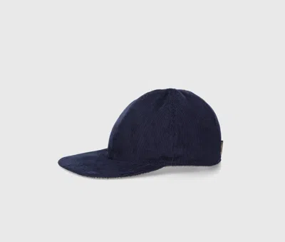 Borsalino Lucio Baseball Cap In Navy Blue