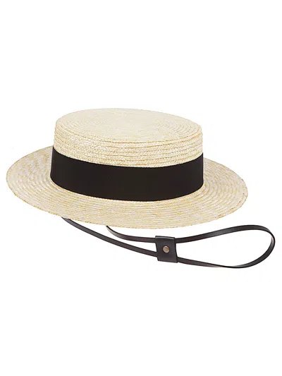 Borsalino Beige Magiostrina Straw Hat